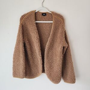 Monrow Cozy Brown Teddy Jacket